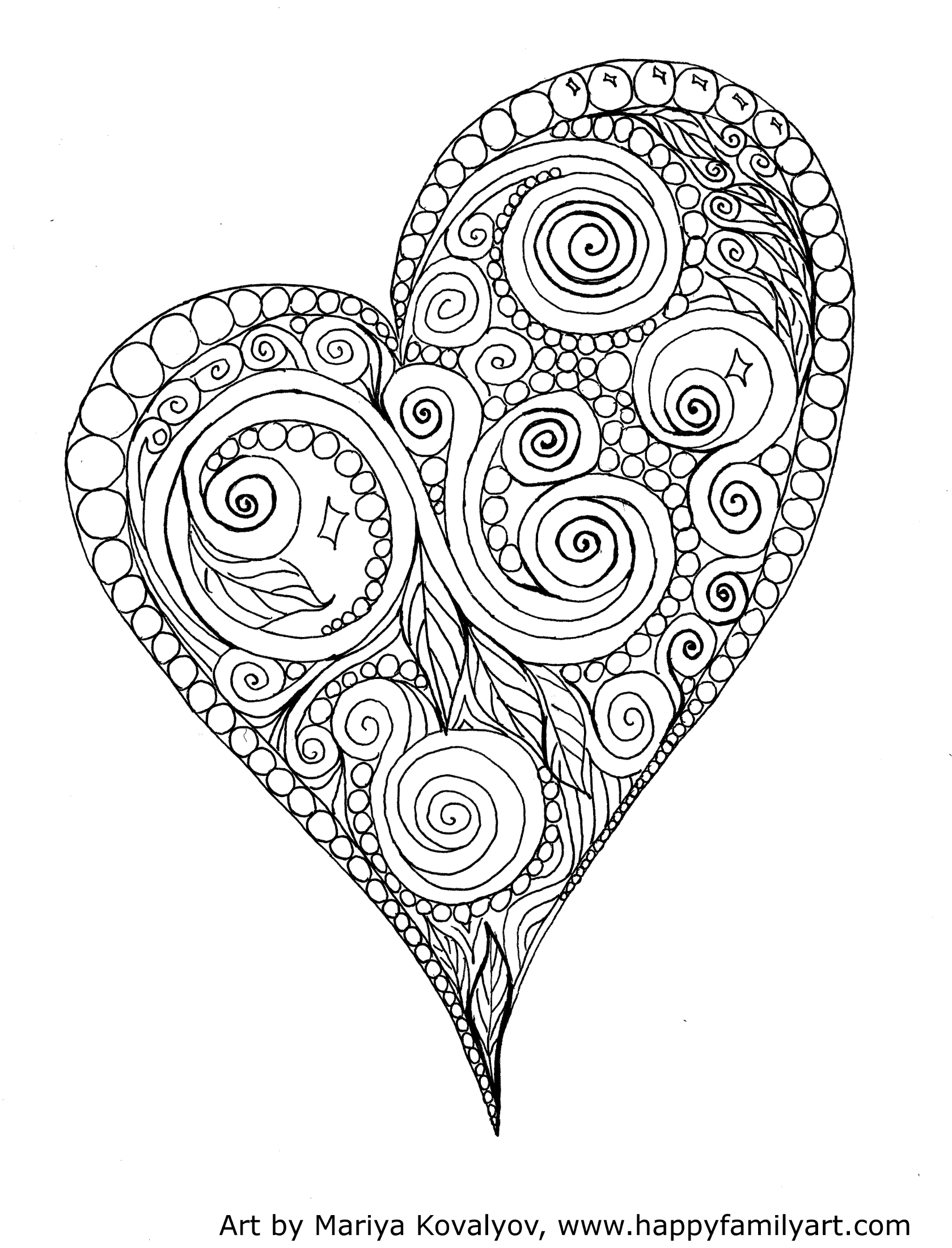 Printable Valentine's Day Coloring Pages - My Craftily Ever After