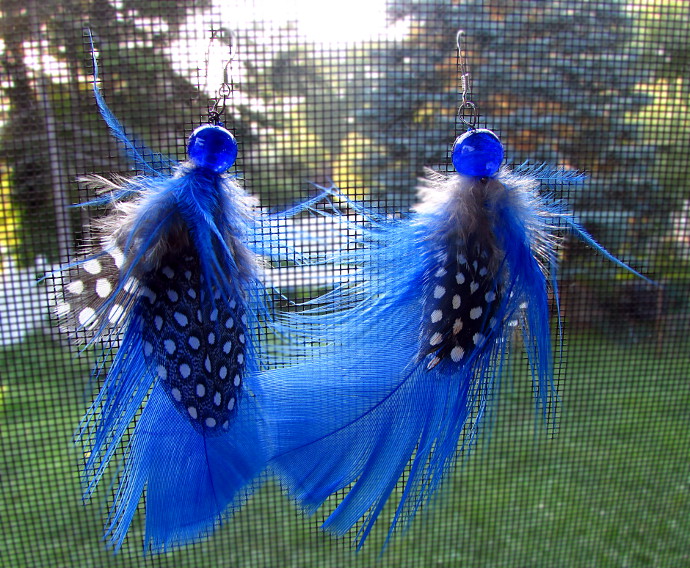 Floating Feather Earrings Beaded Jewelry Making Kit