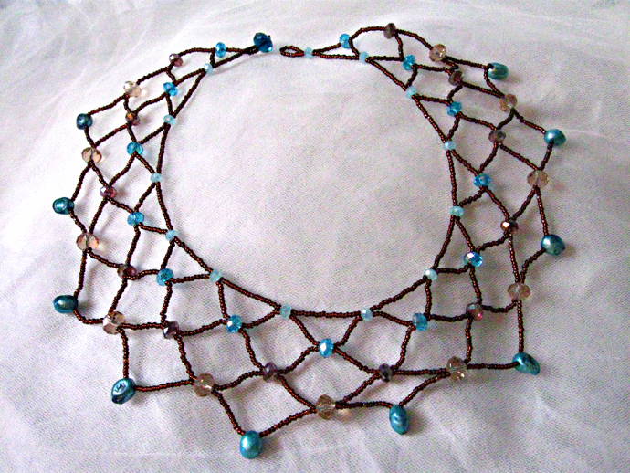Here's my tutorial for embedding beads into what looks like an embroid, Bead  Bracelets
