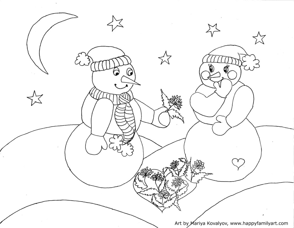 Happy Family Art - original and fun coloring pages