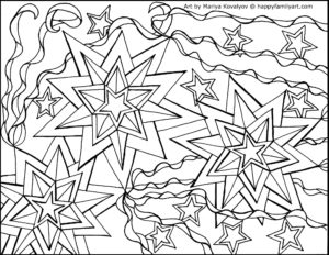 Coloring Pages - Happy Family Art