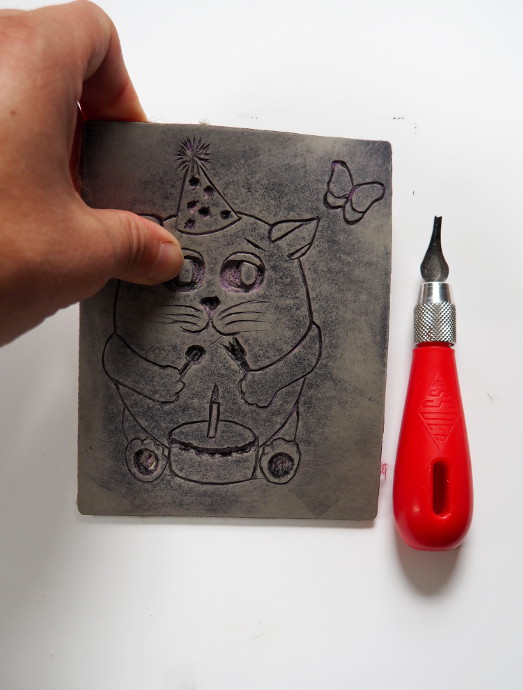 How to Make a Lino or Linoleum Block Print: Printmaking Lessons for Kids:  KinderArt